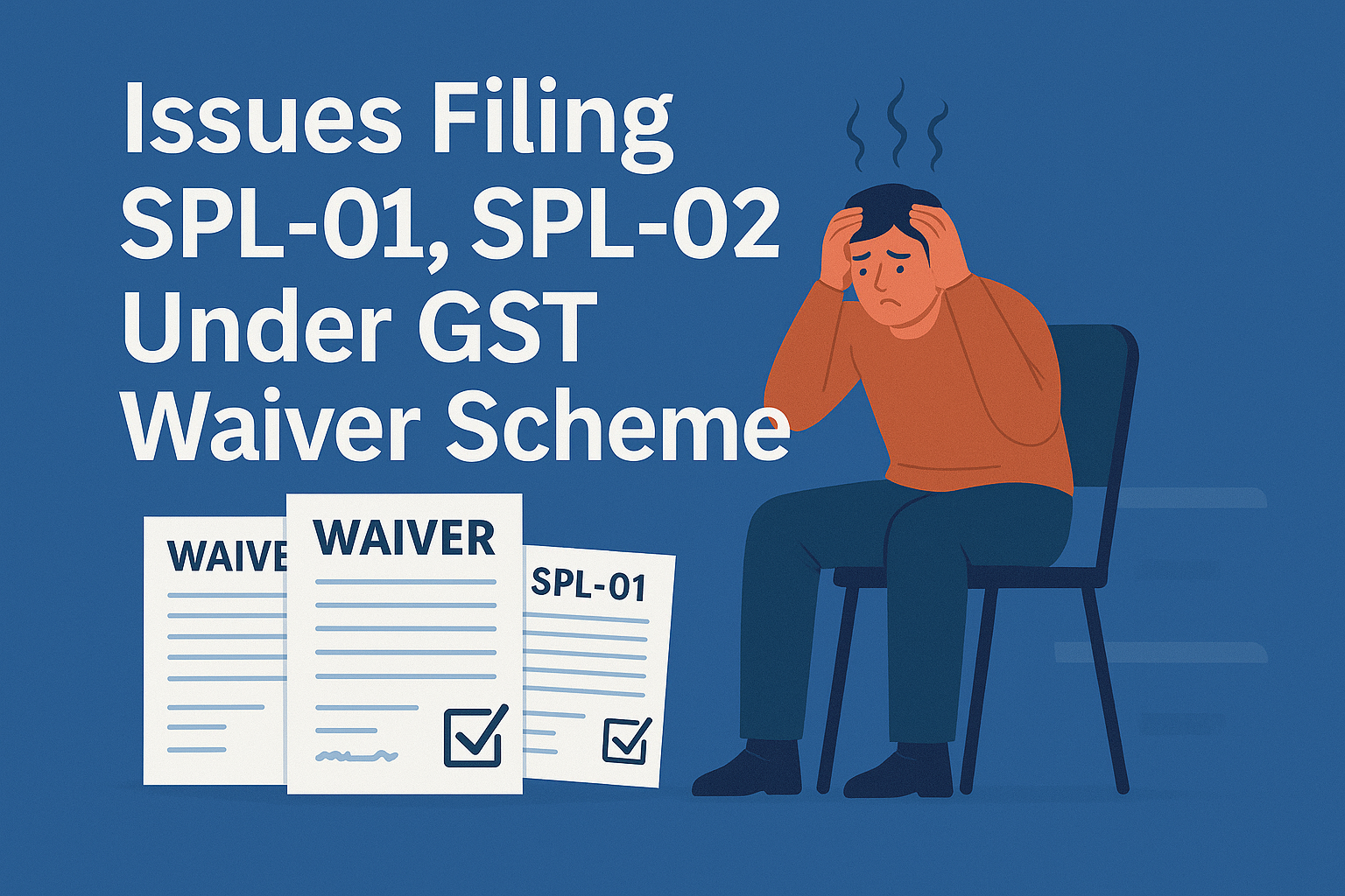 Issues in Filing SPL 01SPL 02 Under GST Waiver Scheme and Last date of filing!