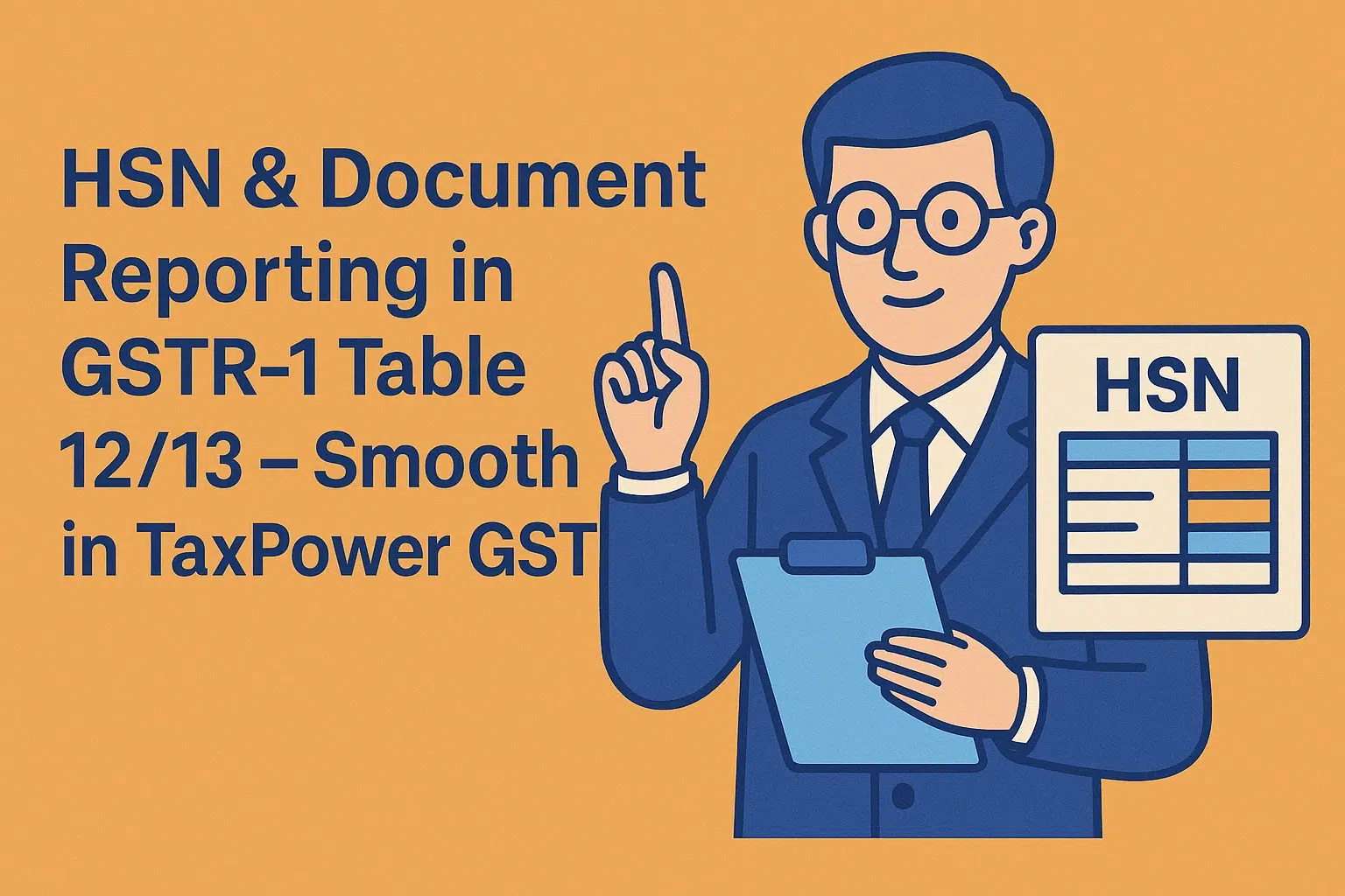 HSN & Document Reporting in GSTR-1 Table 1213 – Smooth in TaxPower GST