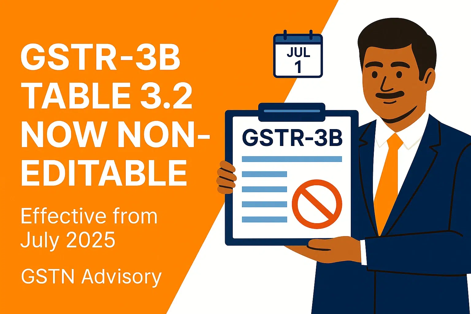 Table 3.2 GSTR-3B Non-Editable – GSTN Advisory 617 – Inter-State Supplies
